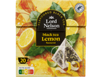 Thé noir Lord Nelson saveur citron, 20 sachets de thé, Nutri-Score A.