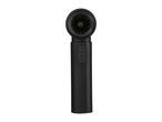 Black handheld massage gun with two control buttons on the handle.