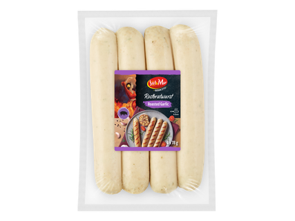 Braadworsten met knoflook