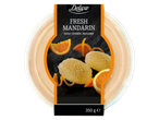 Deluxe Fresh Mandarin skābā krējuma muss 350g iepakojumā, ar mandarīnu šķēlītēm un mizu