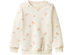 Camisola branca com padrão floral