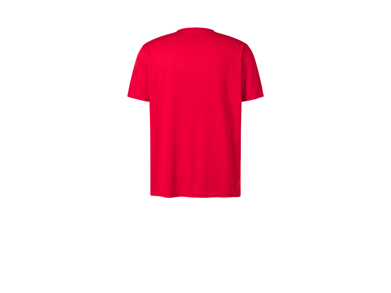 Rödt t-shirt, bakifrån.