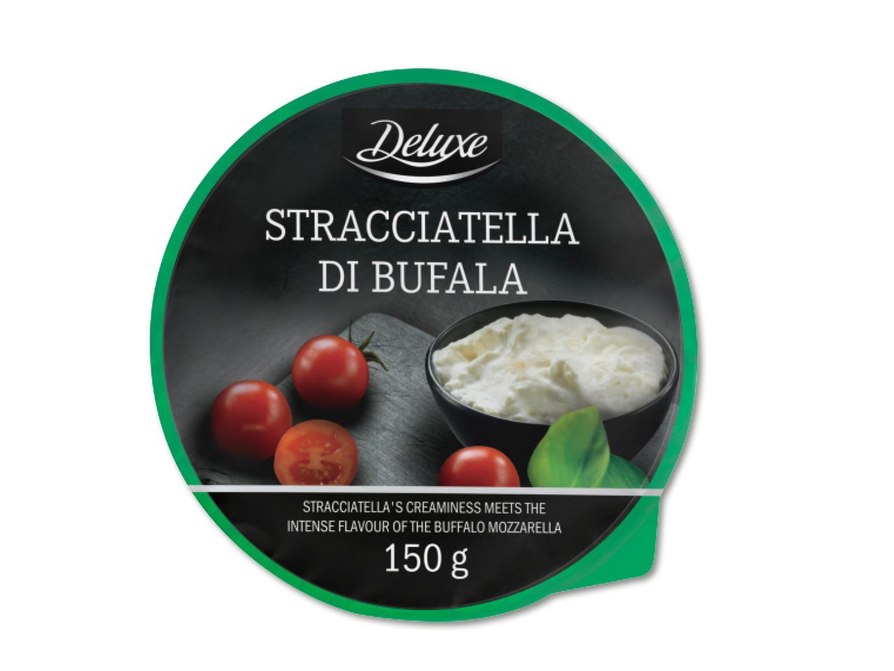 Deluxe stracciatella di bufala iepakojums, 150 g.