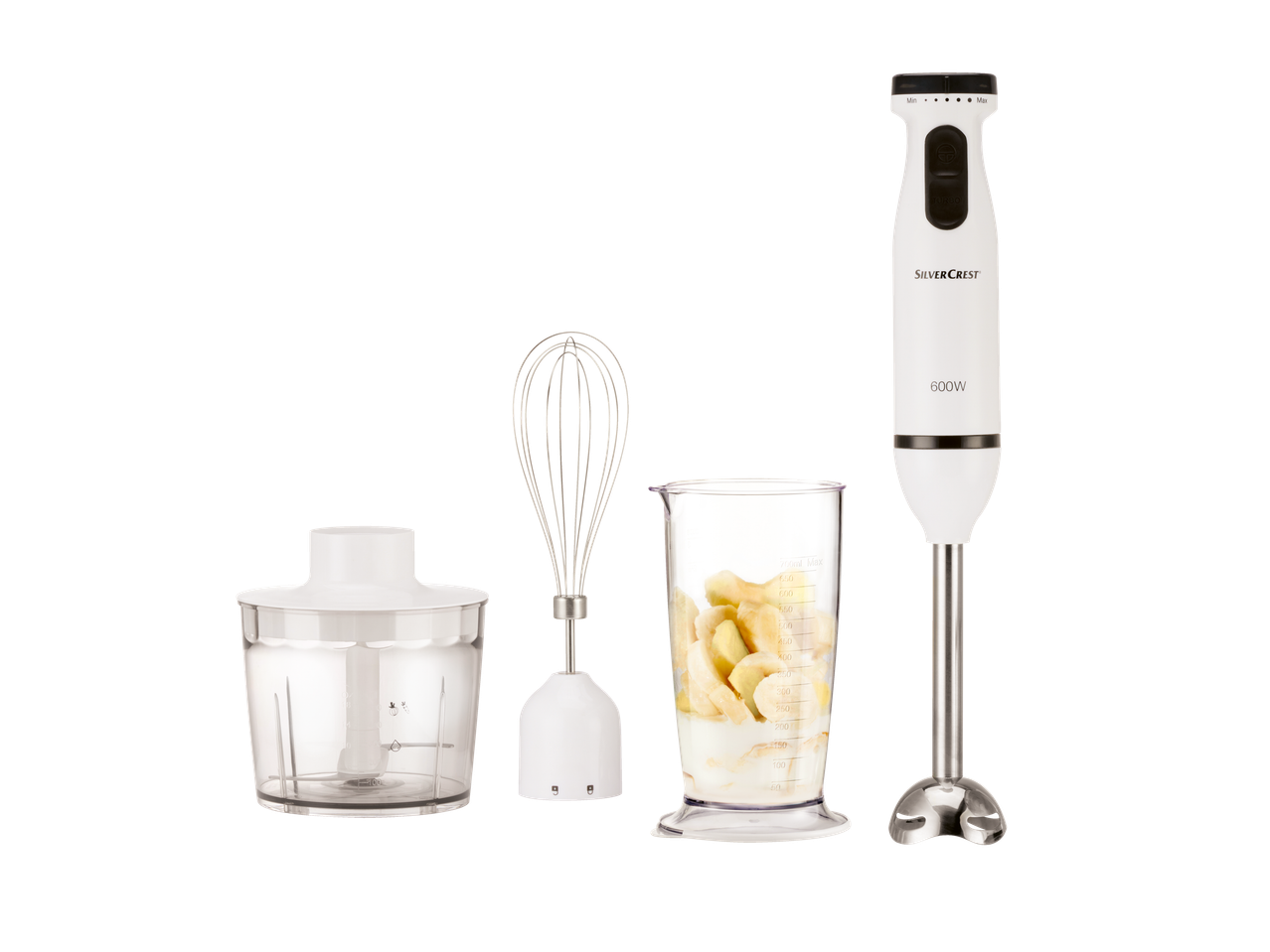 SILVERCREST® KITCHEN TOOLS Blender ręczny 600 W z zestawem akcesoriów