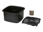 Air fryer accessories including a basket, a crisper plate, and a small container