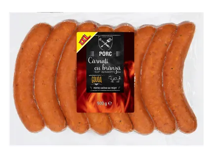 Cârnați cu brânză Gouda