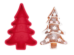 Silvercrest® jõulupuu küpsetusvorm ja kaunistatud küpsis.