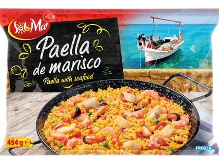 Paella tenger gyümölcseivel