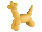 Statuetta a forma di animale a palloncino, colore giallo.