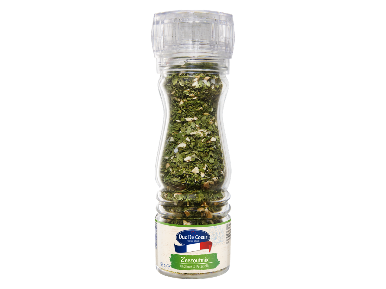 DUC DE COEUR French Style zeezoutmix met knoflook en peterselie in een molen