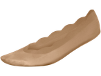 Svijetlo bež baletna papučica.