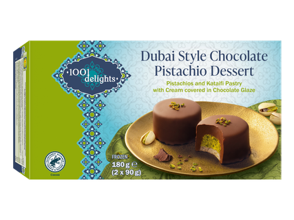 Mini prăjituri în stil Dubai, cu ciocolată