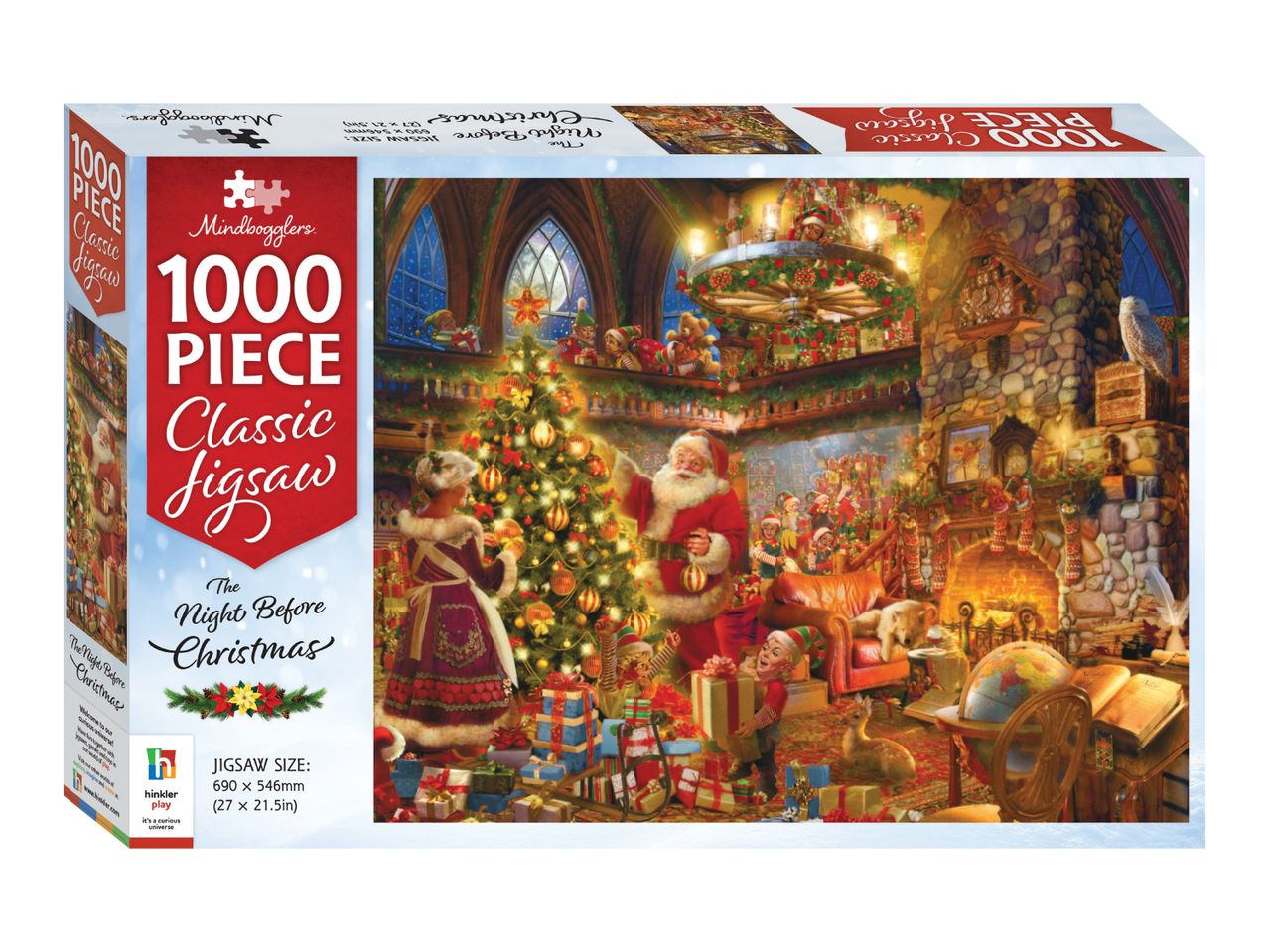 Mindbogglers 1000 Piece Classic Jigsaw: The Night Before Christmas