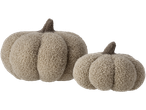 LIVARNO home Decorative Cushion Set with two plush pumpkin-shaped cushions