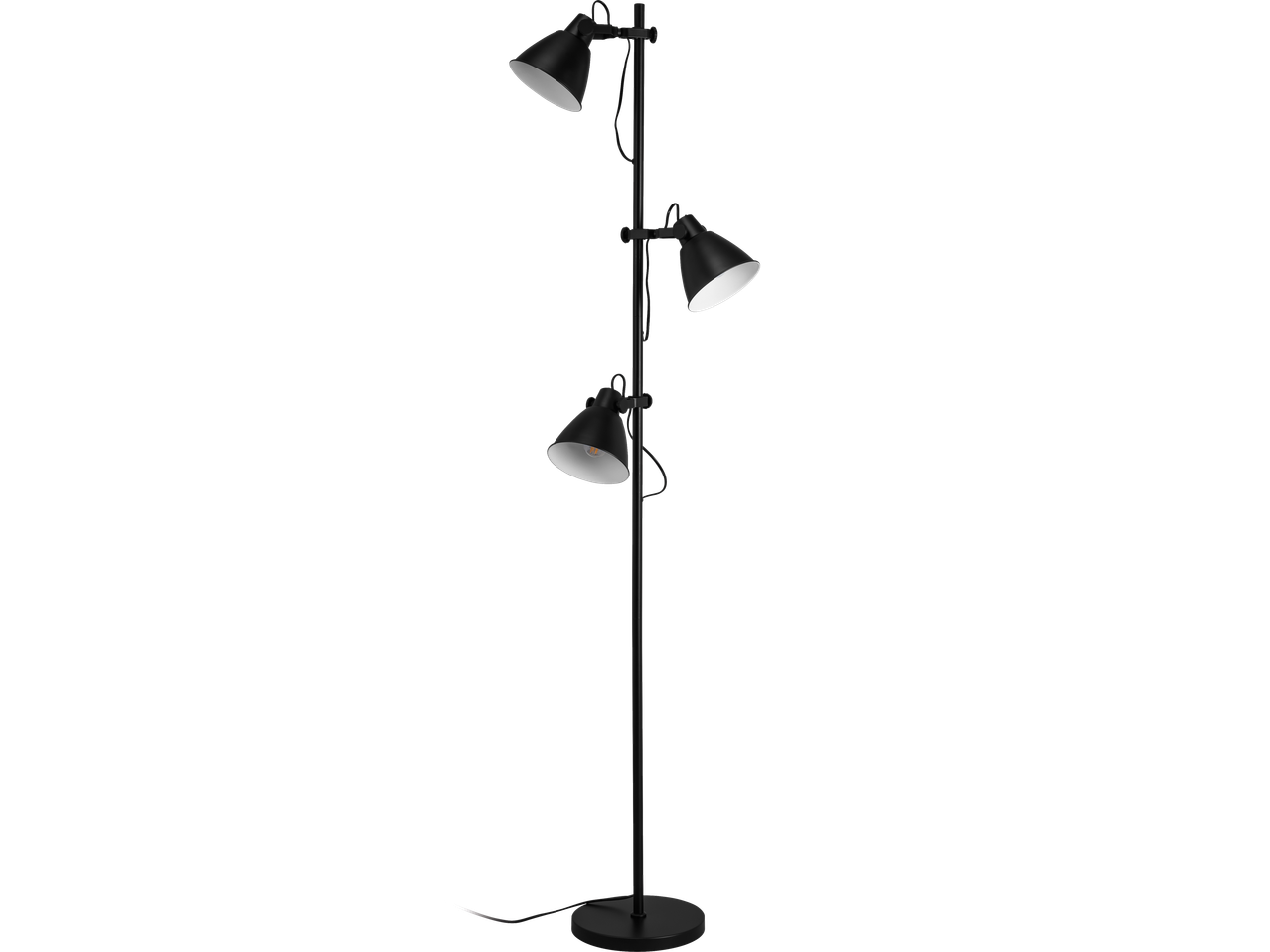 LIVARNO LED stāvlampa ar trim regulējamiem melniem prožektoriem