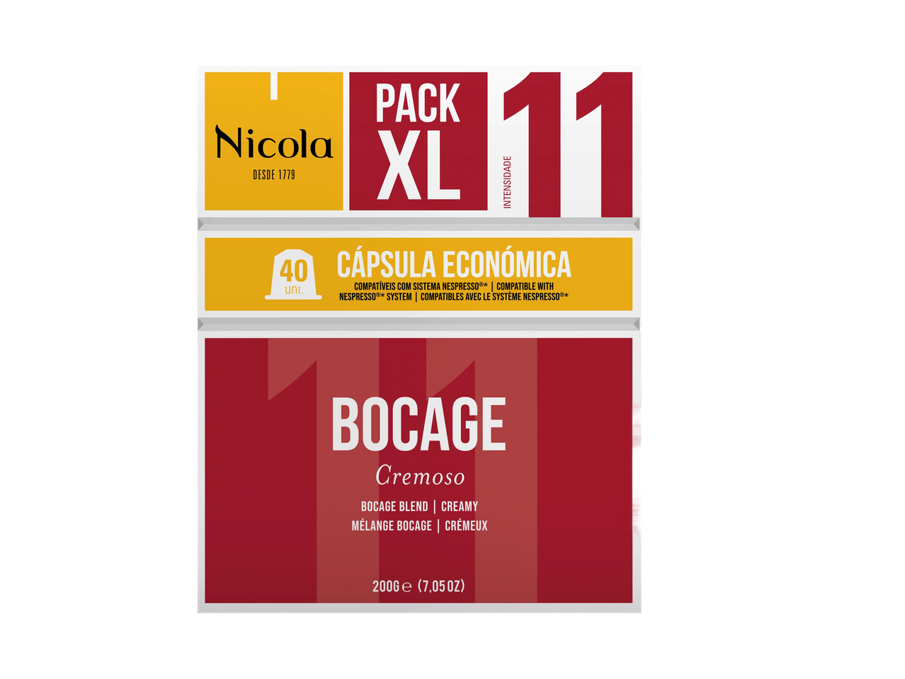 Cápsulas de Café Bocage XL NICOLA