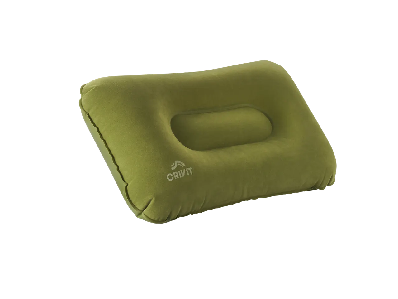Oreiller gonflable CRIVIT vert olive pour voiture