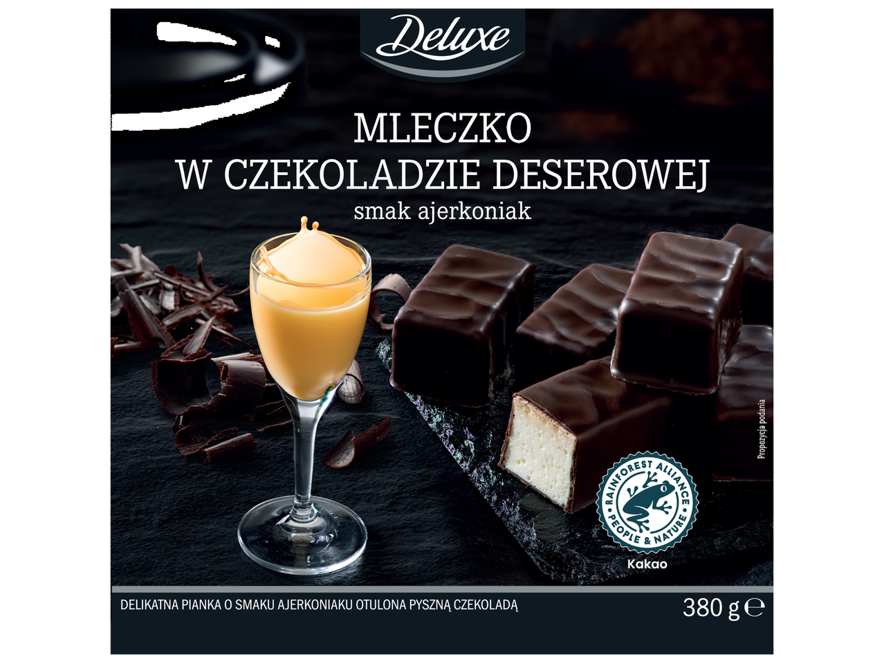 DELUXE Mleczko o smaku ajerkoniaku