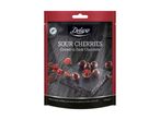 Deluxe Sour Cherries Coated in Dark Chocolate, 100g package.