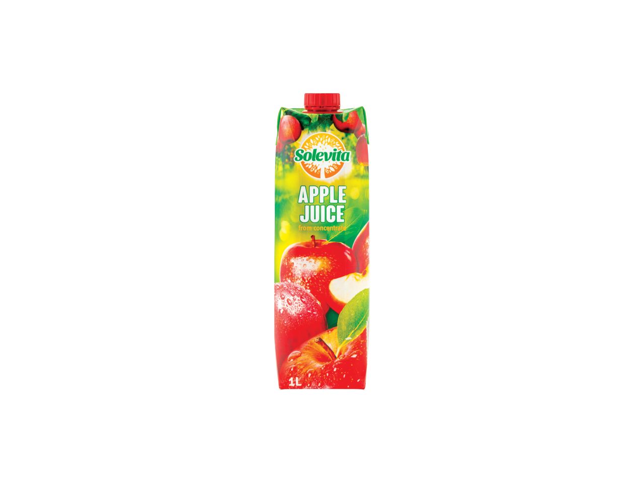 Tetrapak pakovanje voćnog soka, verovatno jabuka i šargarepa.