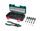 Conjunto de ferramentas Parkside para rebites de porca, com alicate e acessórios.