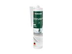 White acrylic sealant for filling cracks and sealing joints, 310ml, made in Germany.