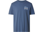 Tricou albastru ESMARA MEN cu imprimeu „CALL IT A DAY” pe piept.