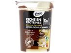 Dessert crémeux Envia chocolat et vanille, riche en protéines.