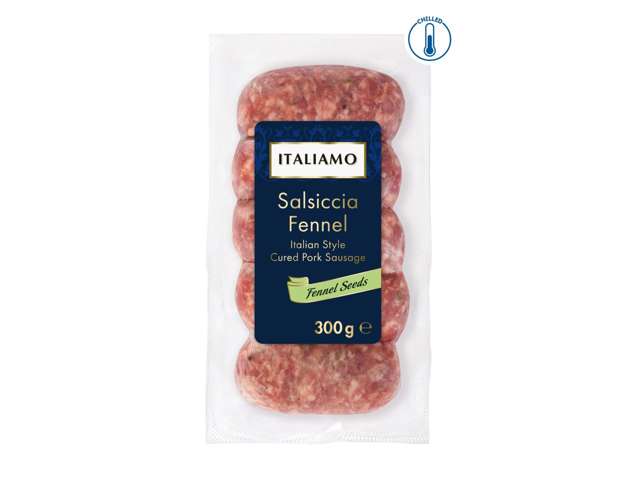 Italimo Fennel Sausage: Italian-style pork sausage.