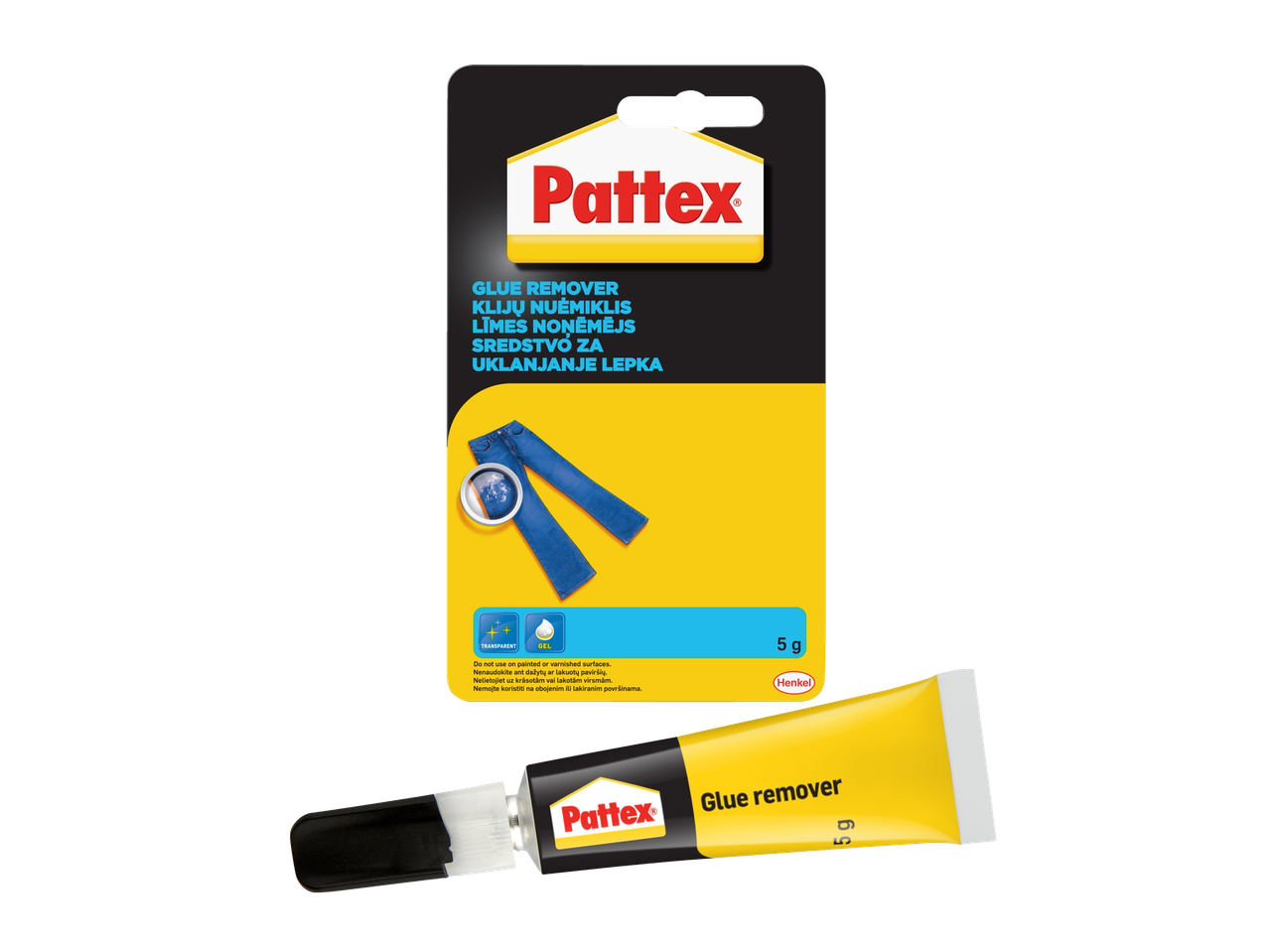Pattex līmes noņēmējs, 5 g tūbiņa ar iepakojumu.