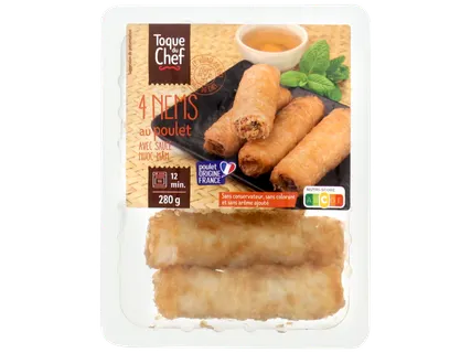 TOQUE DU CHEF 4 nems au poulet