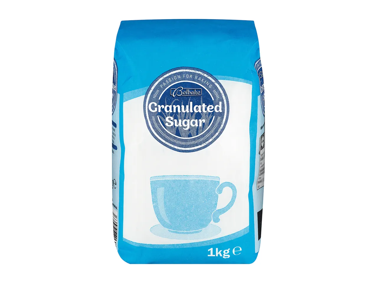 1kg Bellbake granulated sugar for baking.