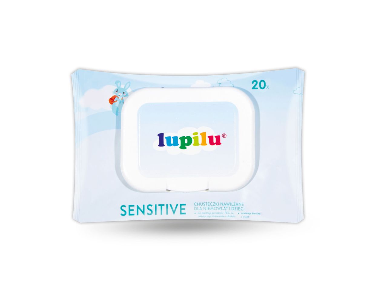 Lupilu Sensitive kūdikių drėgnos servetėlės, 20 vnt.