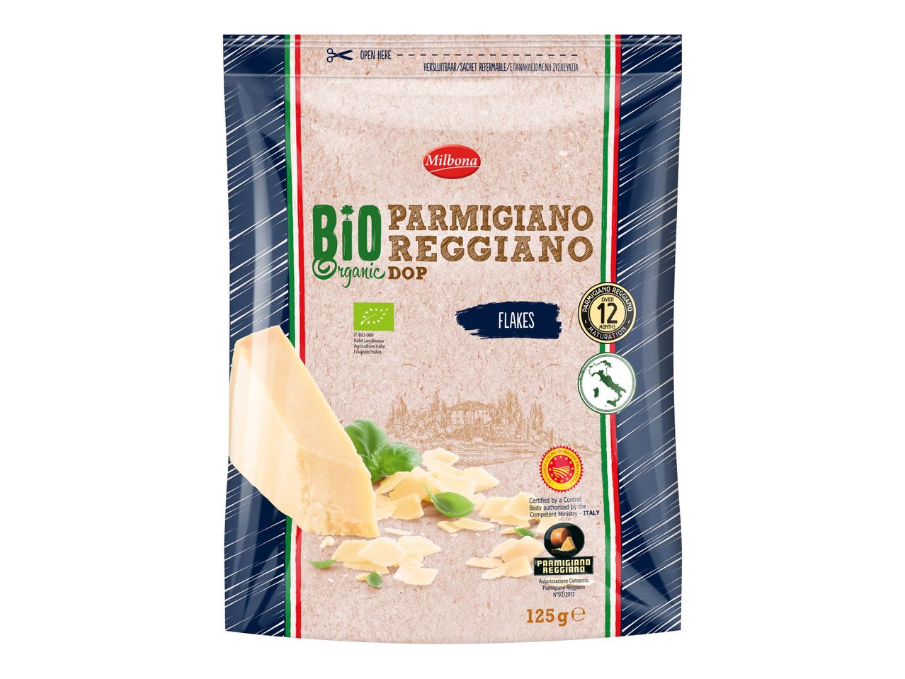 Aller en mode plein écran : Parmigiano Reggiano AOP en copeaux Bio - Image 1