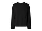 Black long-sleeved top with a mock neck