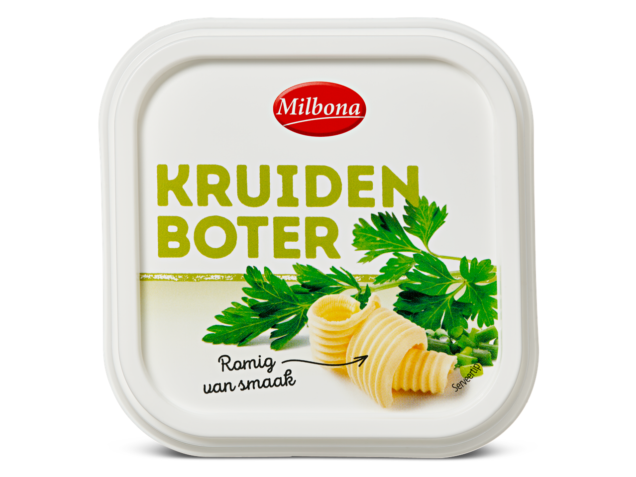 Milbona Kruidenboter: romige kruidenboter in een kuipje.