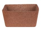 Brown felt storage basket