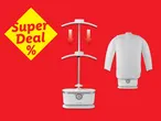 Συσκευή ατμού ρούχων με προσφορά Super Deal.