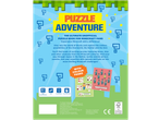 Minecraft Puzzle Adventure book for kids 6+ with logic, concentration, and fine motor skill challenges.