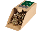 Parkside® Chipboard Screws in a cardboard box with a clear window.