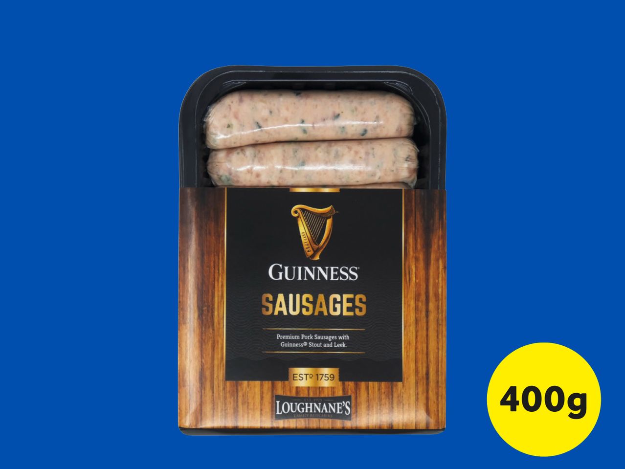 Go to full screen view: Guinness Sausages - Image 1