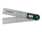 A Parkside digital angle ruler with a green display showing 888.8 degrees.