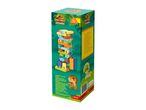 Jurassic World Explorers colourful wooden tower game for ages 3+ with dinosaur illustrations.