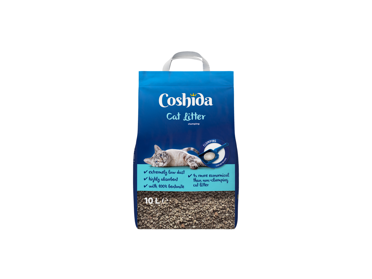 Coshida sulipantis kačių kraikas, 10 L