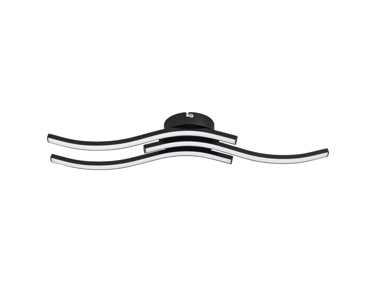 Candeeiro de teto LED LIVARNO home com design ondulado, preto e branco