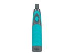 A teal and gray Belray electric toothbrush.