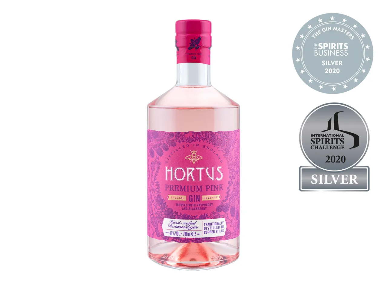 Go to full screen view: Hortus Premium Pink Gin - Image 1