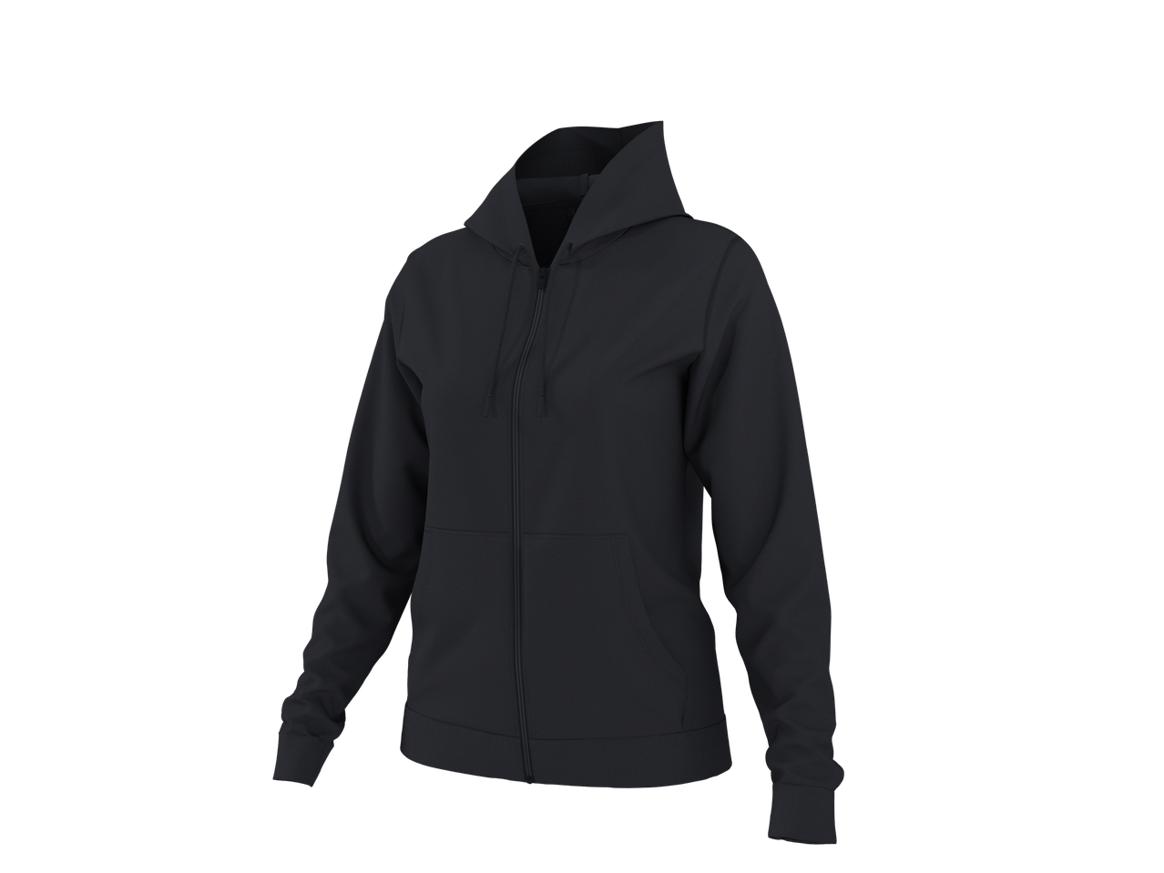 CRIVIT Ladies' Zip-Up Hoodie in dark grey