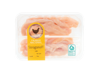 Peitos de frango frescos para estrogonofe, marca Frango Nacional.