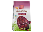 Favorina chocolade-eieren: Cassis crème en pure chocolade.